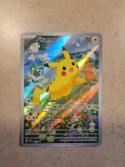 Pokemon Pikachu TCG SVP 088 Black Star Promo Card Paldea Adventure Chest Mint - Image 1