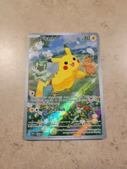 Pokemon Pikachu TCG SVP 088 Black Star Promo Card Paldea Adventure Chest - Image 1