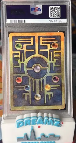 Ancient Mew Pokemon Card Holo Waist Swirl Graded PSA 9 - Image 2