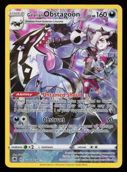 Galarian Obstagoon TG10/TG30 - SWSH Astral Radiance - Holo - Pokemon TCG Card NM - Image 1