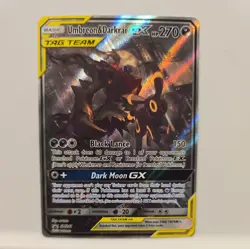 Pokemon Umbreon & Darkrai GX SM241 TAG TEAM Sun & Moon Promo Holo Card - Image 1