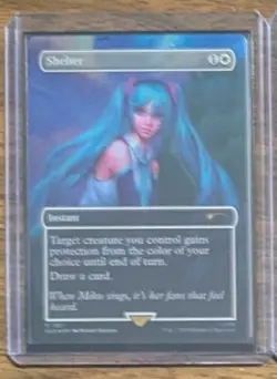 MTG Shelter Rainbow Foil from Hatsune Miku Secret Lair Drop NM - Image 2