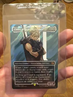 Cloud, Midgar Mercenary (Borderless) (Surge Foil) Final Fantasy Foil - Image 1