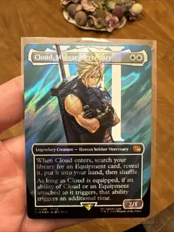 Cloud, Midgar Mercenary (Borderless) (Surge Foil) Final Fantasy Foil - Image 2