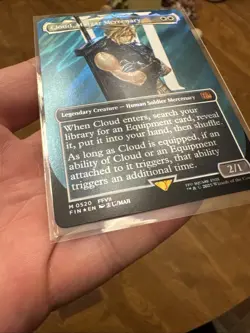 Cloud, Midgar Mercenary (Borderless) (Surge Foil) Final Fantasy Foil - Image 3