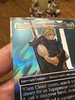 Cloud, Midgar Mercenary (Borderless) (Surge Foil) Final Fantasy Foil - Image 5