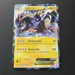 Pokemon TCG Zekrom EX 52/113 Legendary Treasures Holo HP - Image 1