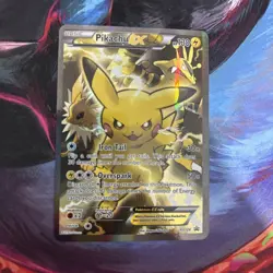 Pokemon TCG Pikachu EX XY124 Black Star Promo Card 2016 NM - Image 1