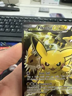 Pokemon TCG Pikachu EX XY124 Black Star Promo Card 2016 NM - Image 3