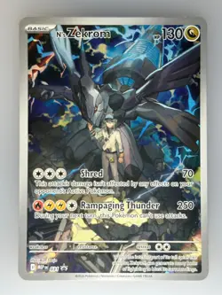 Pokemon N's Zekrom Ascended Heroes ETB Black Star Promo IN HAND MEPen #031 - Image 1