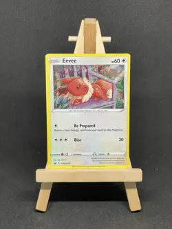 Pokemon Eevee TCG SWSH175 Black Star Promo Holo Card LP Condition - Image 1