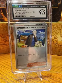 Pokemon Prismatic Evolutions Professor’s Research 124/131 (Pokeball Pattern) NM - Image 1