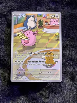 Pokemon Chansey 187/167 Illustration Rare Holo Twilight Masquerade 120 HP - Image 1
