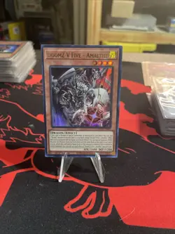 Yugioh TCG DoomZ V Five - Amalthe DOOD-EN009 Ultra Rare 1st Edition NM-M - Image 1