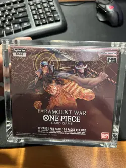 OP-02 One Piece Paramount War Booster Box SEALED First Wave Red Bottom + Acryli 811039039080 - Image 1