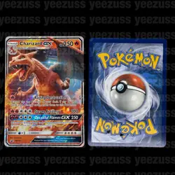 Pokemon JUMBO/OVERSIZE Holo Black Star Promo card Charizard GX SM195 NM - Image 1