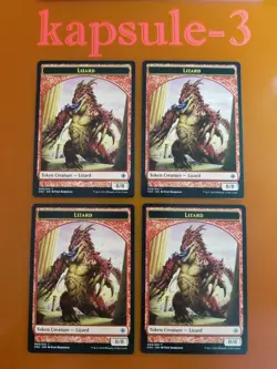 4x Lizard | TOKEN 008/012 | Conspiracy Take the Crown | MTG Magic Cards - Image 1
