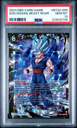 2023 DBS Card Game Son Gohan Beast Roar BT22-009 SR PSA 10 Gem Mint - Image 1
