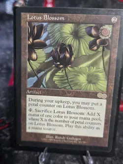 X 3 MTG Magic the Gathering Lotus Blossom (300/356) Urza's Saga LP - Image 3