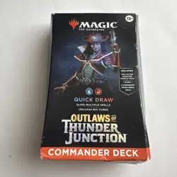 Magic The Gathering Outlaws of Thunder Junction Commander Deck Quick Draw MTG - Image 1
