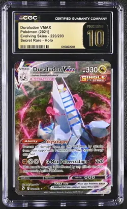 2021 Pokemon Evolving Skies #220 Duraludon VMAX CGC 10 - Image 1