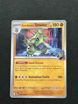 Pokemon Destined Rivals - Team Rocket’s Tyranitar - 096/182 - NON HOLO - M/NM - Image 2