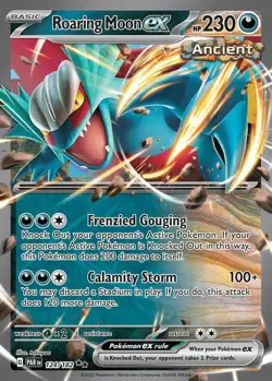 Pokemon TCG - Paradox Rift - Roaring Moon ex - 124/182 - Image 1
