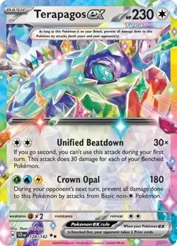 Pokemon TCG - Stellar Crown - Terapagos ex - 128/142 - Image 1
