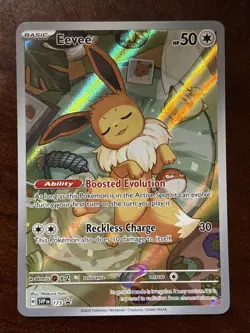Pokemon Prismatic Evolutions Eevee Promo 173 Holo Rare - Image 1