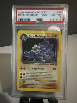 2000 Pokemon Team Rocket - #10/82 Dark Machamp Holo - PSA 8 - Image 1