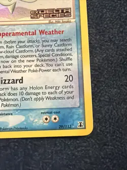 SNOW-CLOUD CASTFORM 29/113 EX Delta Species REVERSE HOLO Pokemon TCG NM - Image 4