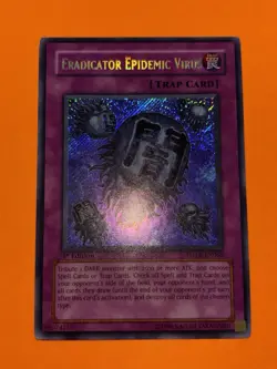 Yugioh Eradicator Epidemic Virus FOTB-EN068 Secret Rare 1st Edition NM Near Mint - Image 1