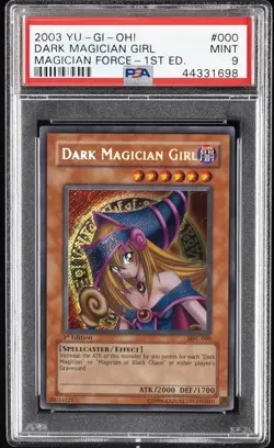 2003 YU-GI-OH! MFC-MAGICIAN'S FORCE 1ST ED #000 DARK MAGICIAN GIRL PSA 9 - Image 1