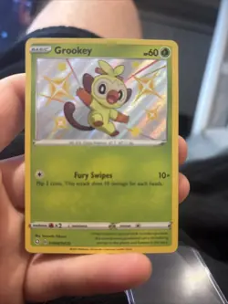 Grookey - SV004/SV122 - Pokemon Shining Fates SWSH Shiny Rare Card - NM- 1 - Image 1