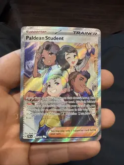 Paldean Student 231/091 Holo Shiny Pokemon TCG Card Paldean Fates 2024 NEAR MINT - Image 1
