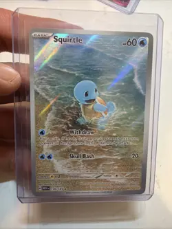 Pokemon TCG Squirtle 170/165 Scarlet & Violet 151 Illustration Rare Holo Card - Image 1
