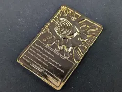 Pokemon Poliwhirl 23K Gold Plated Trading Card - Blue Box Edition No COA - Image 3