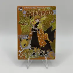 Mengka Pokemon - Zenitsu Pikachu Jolteon Luxio TR-004 - Demon Slayer Crossover - Image 1