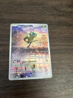 Teal Mask Ogerpon 123 [Pokemon Center Stamp] Exclusive PC ETB Promo Pokemon NM/M - Image 1