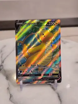 Pokemon TCG Dragonite V (Full Art) 076/078 Pokemon GO Holo Lightly Played - Image 1
