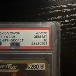 PSA 10 Gem Mint Pokemon TCG Arceus VSTAR GG70/GG70 Crown Zenith Secret Rare - Image 3