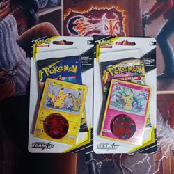 Pokemon Sun & Moon TEAM UP Booster Lot of 2 Checklane Blister Packs Sealed - Image 2