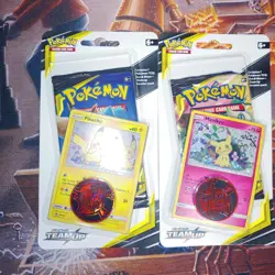 Pokemon Sun & Moon TEAM UP Booster Lot of 2 Checklane Blister Packs Sealed - Image 3