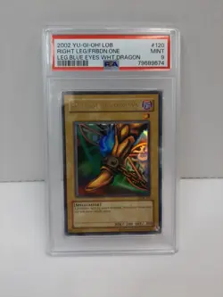 YU-GI-OH - LOB Right Leg Blue Eyes White Dragon PSA 9 ( BC ) - Image 1