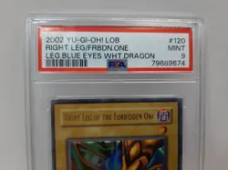 YU-GI-OH - LOB Right Leg Blue Eyes White Dragon PSA 9 ( BC ) - Image 4