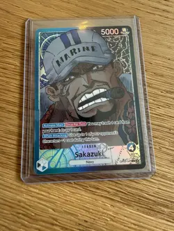 One Piece TCG - Sakazuki - OP05-041 Alt Art Leader - English and jinbe op11-021 - Image 1