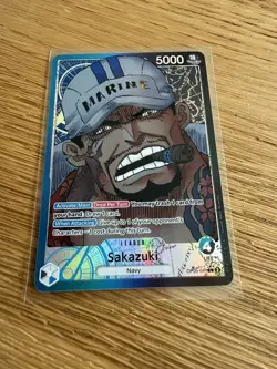 One Piece TCG - Sakazuki - OP05-041 Alt Art Leader - English and jinbe op11-021 - Image 2