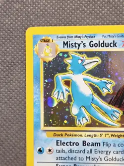 Misty's Golduck 12/132 Holo Rare Gym Challenge Pokemon Card WoTC Vintage HP - Image 3