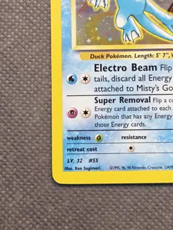 Misty's Golduck 12/132 Holo Rare Gym Challenge Pokemon Card WoTC Vintage HP - Image 5