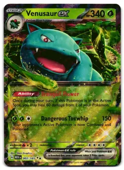 Venusaur ex 003/165 - 151 Double Rare Pokemon TCG - LP Card - Image 1